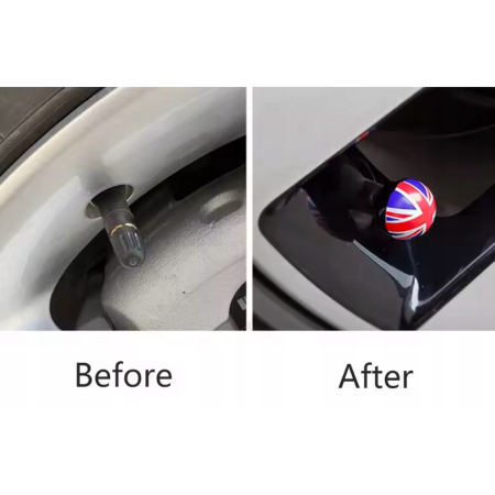 Czapki opon kapturki na zawory flaga uk wentyle flaga wielkiej brytanii