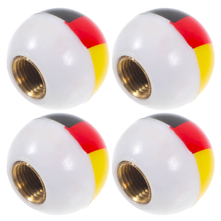 Czapki opon flaga niemiec kapturki na zawory wentyle flaga niemiec