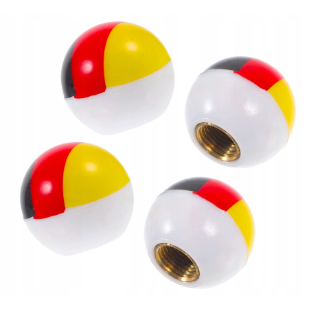 Czapki opon flaga niemiec kapturki na zawory wentyle flaga niemiec