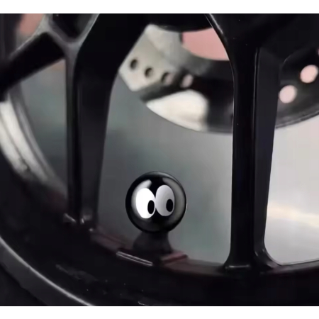 Czapki opon smile do roweru kapturki na zawory przeciwpyłowe wentyle czarne