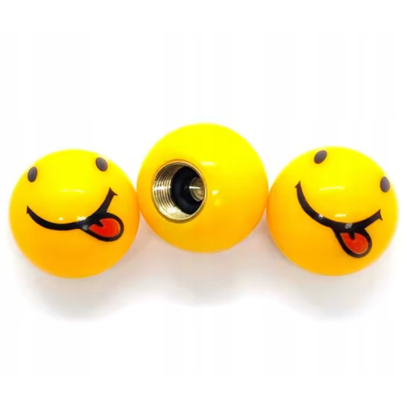 Nakrętki na wentyle samochodowe nakrętki do wentyli rowerowych smile 3