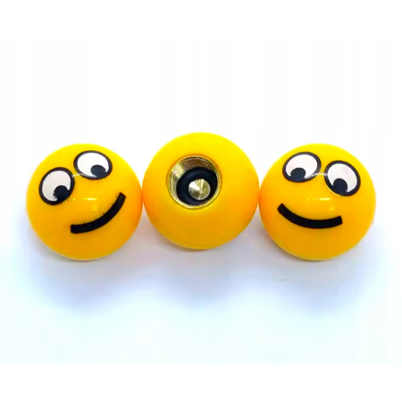 Nakrętki na wentyle rowerowe nakrętki do wentyli samochodowych smile 12