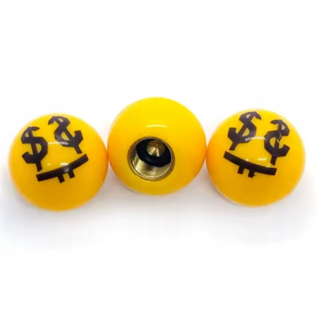 Nakrętki na wentyle rowerowe nakrętki do wentyli samochodowych smile 14