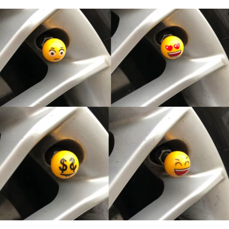 Nakrętki na wentyle rowerowe nakrętki do wentyli samochodowych smile 17