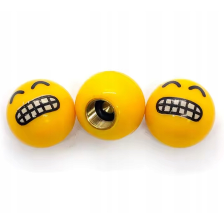 Nakrętki na wentyle rowerowe nakrętki do wentyli samochodowych smile 18