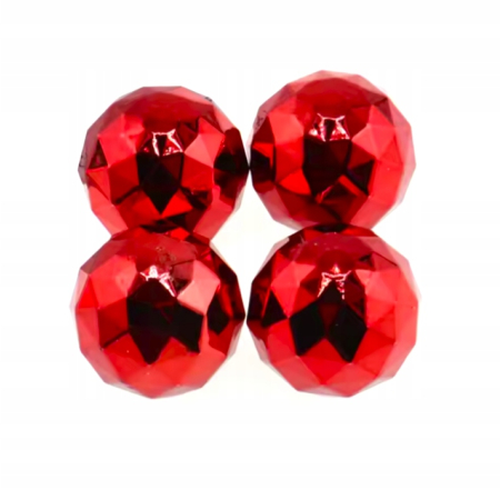 Czapki do opon kapturki na zawory przeciwpyłowe wentyle kula disco czerwone