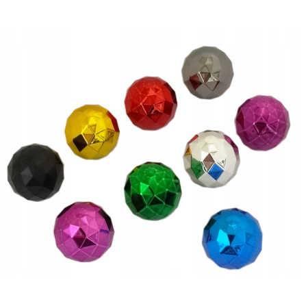 Czapki do opon kapturki na zawory przeciwpyłowe wentyle kula disco czerwone