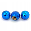 Czapki opon kapturki na zawory samochodowe wentyle kula disco niebieskie
