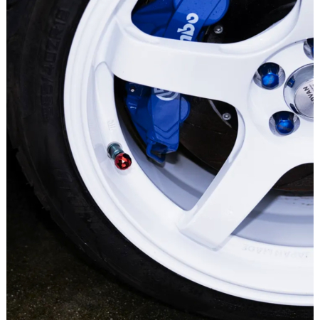 Czapki do opon kapturki na zawory przeciwpyłowe wentyle kula disco szare