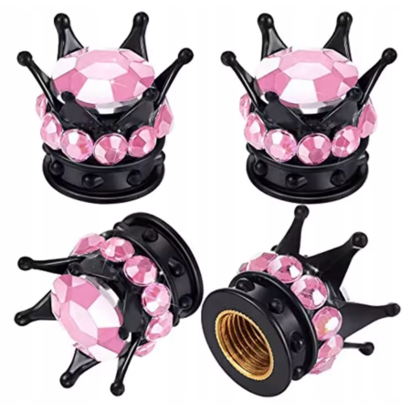 Czapki do opon kapturki na zawory samochodowe wentyle rowerowe korona 2