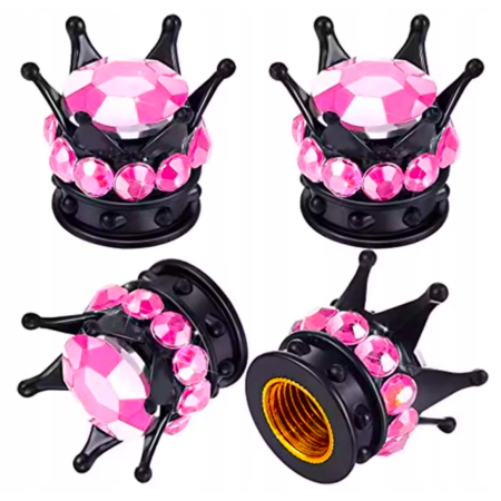 Czapki do opon kapturki na zawory samochodowe wentyle rowerowe korona 3