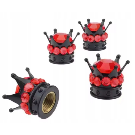 Czapki do opon kapturki na zawory samochodowe wentyle rowerowe korona 4