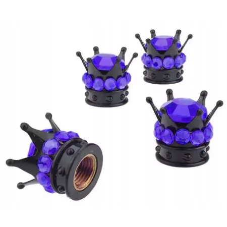 Czapki do opon kapturki na zawory samochodowe wentyle rowerowe korona 5