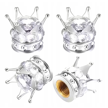 Czapki do opon kapturki na zawory samochodowe wentyle rowerowe korona 9