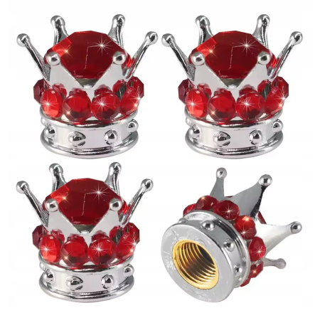 Czapki do opon kapturki na zawory samochodowe wentyle rowerowe korona 11