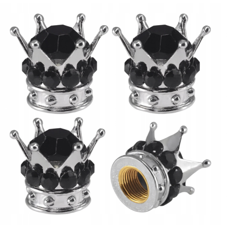 Czapki do opon kapturki na zawory samochodowe wentyle rowerowe korona 13