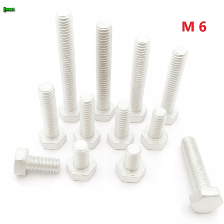 M6x16 śruba aluminiowa sześciokątna din 933 aluminium śruby aluminiowe 7075