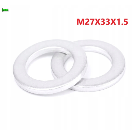 Podkładka aluminiowa m27x33x1,5 din7603a podkładka m27x33x1,5 podkładka