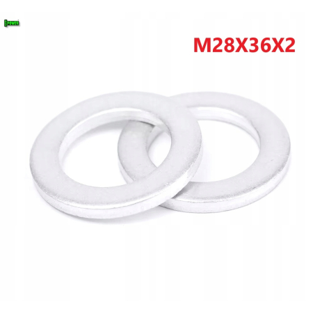 Podkładka aluminiowa m28x36x2 din7603a podkładka m28x36x2 alu podkładka m28