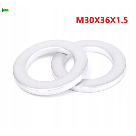 Podkładka aluminiowa m30x36x1,5 din7603a podkładka m30x36x1,5 podkładka